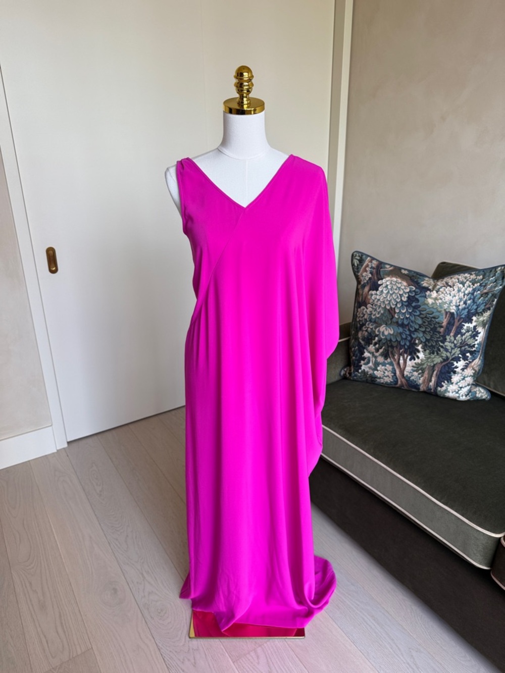Anna Cate Collection Mackenzie Maxi Dress Caroline Carmine Pink Size XXS NWT